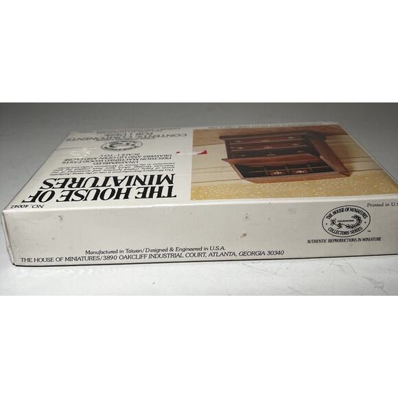 The House of Miniatures Kit 40042 Chippendale Slant Front Desk NEW SEALED Vtg - Picture 8 of 10